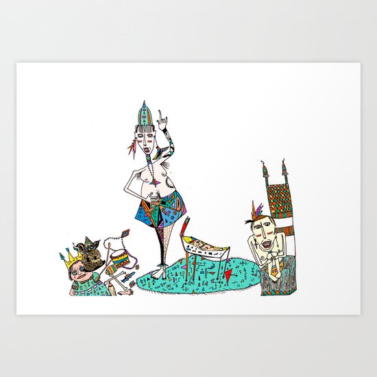 Happy Family- A Star is Born Art Print
