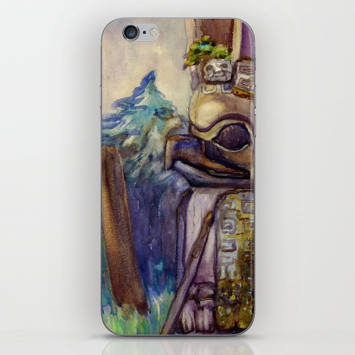 Cha-atl, Field with Pole, 1912 by Emily Carr iPhone Skin