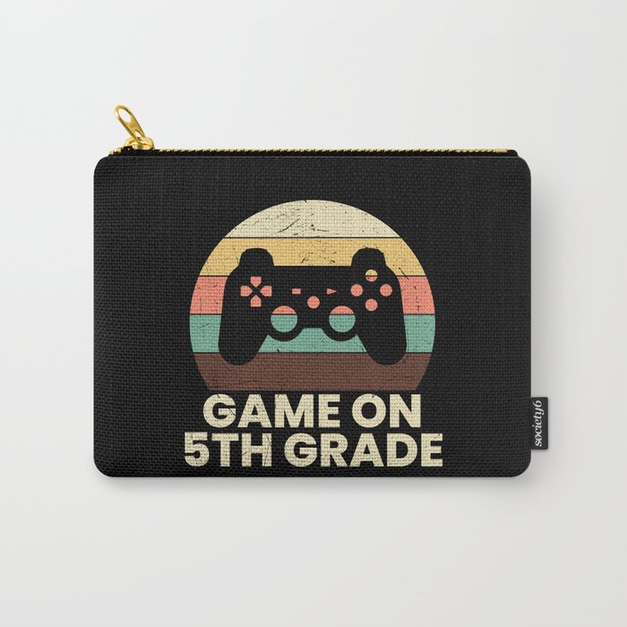 Game On 5th Grade Retro School Carry-All Pouch