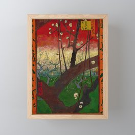 Van Gogh - Flowering plum orchard (inspired by Hiroshige) Framed Mini Art Print