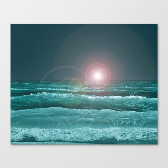 Night Ocean Canvas Print