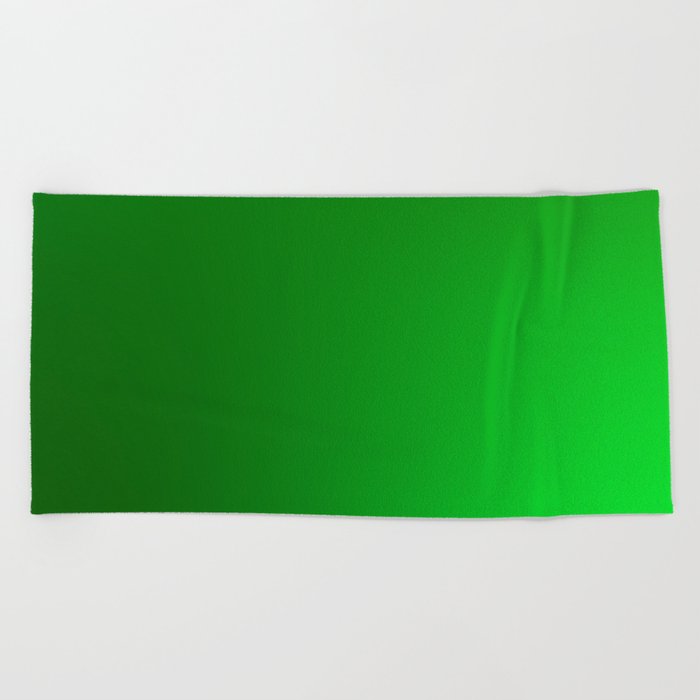 7 Green Gradient Background 220713 Valourine Digital Design Beach Towel