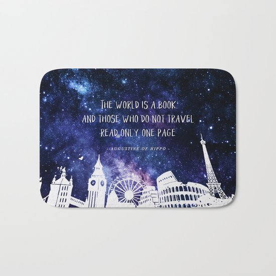 The world is a book Bath Mat