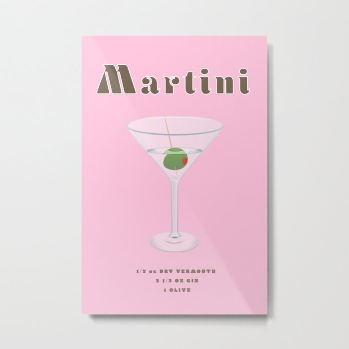 The Classic Martini  Metal Print