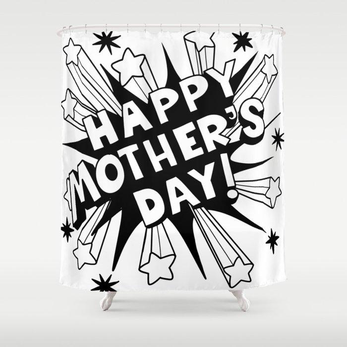 Happy Mother’s Day  , mothers day quotes design. Mother's Day  banner and giftcard Shower Curtain