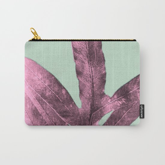 Sepia Fern Purple Carry-All Pouch