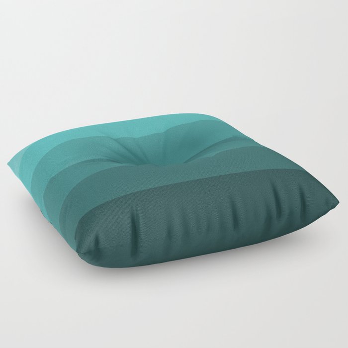 Winter Dark Teal - Color Therapy Floor Pillow