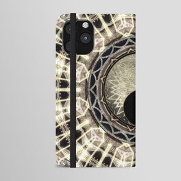 Yin Yang Geometry Mandala V1 iPhone Wallet Case