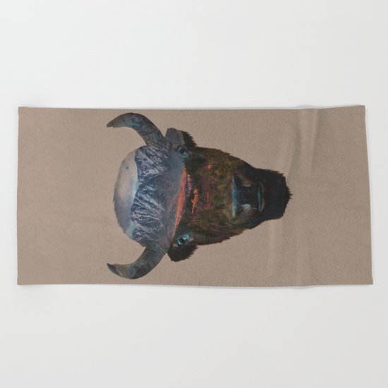Bison Peak Beach Towel