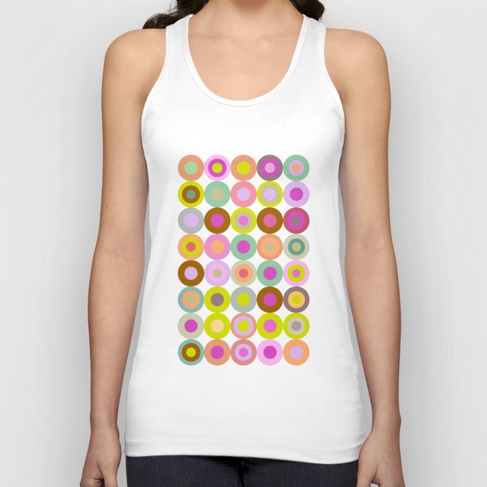 Rose circle abstract Tank Top