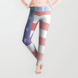 flag of the usa - with color gradient Leggings