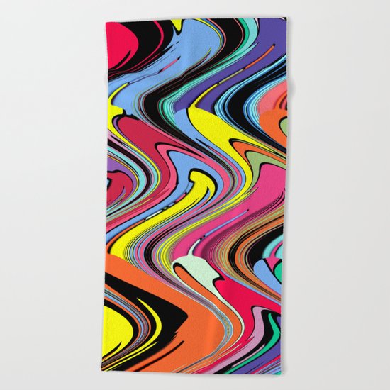 Marbling 1 Beach Towel