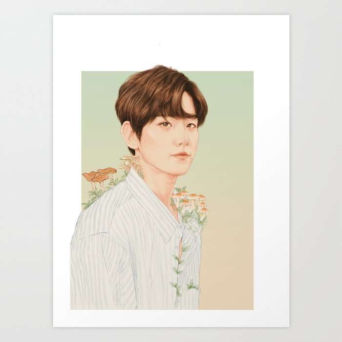 Nurture Growth Baekhyun Exo Art Print By Aerinah Society6