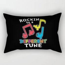 Rockin To A Different Tune Autism Awareness Rectangular Pillow