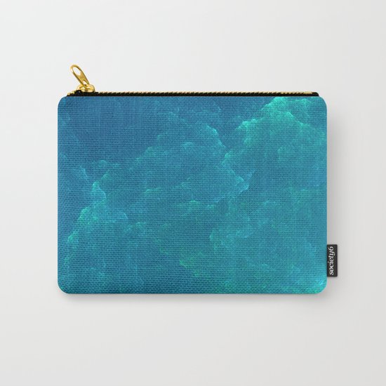 Abstract Fractal Design 20 - Frozen Blue Carry-All Pouch