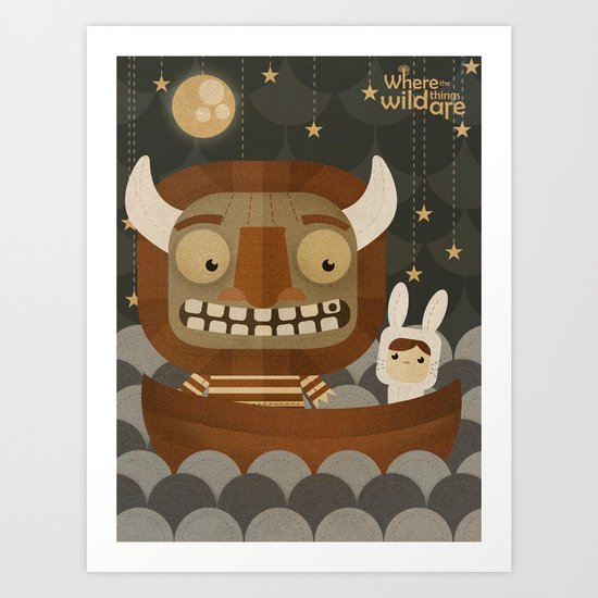 Where the wild things are fan art Art Print