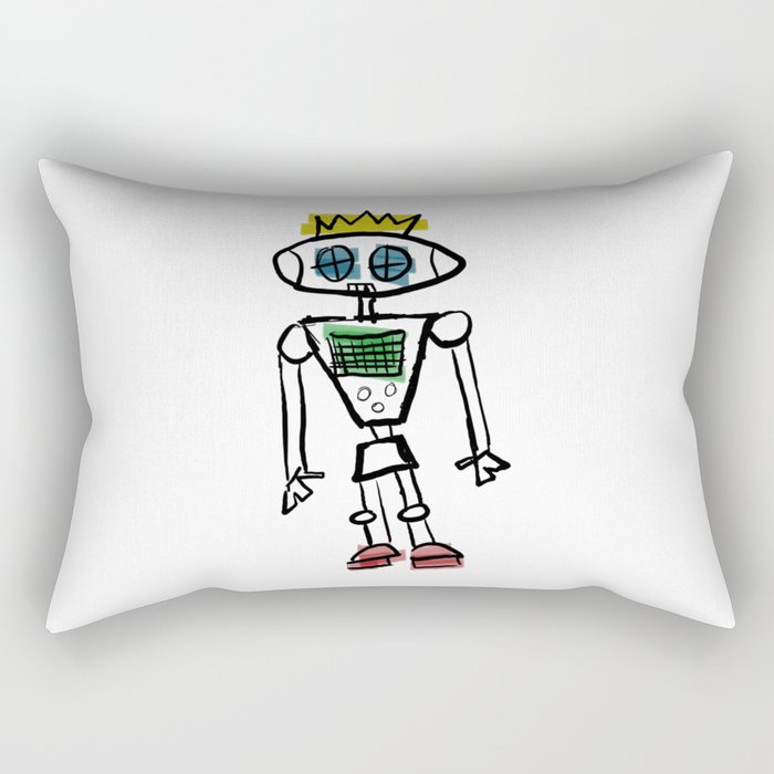 Robot Prince(ss)/Binary is for Code, Not Gender Rectangular Pillow