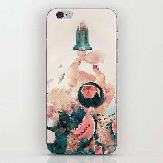 Watermelon&Black cock iPhone & iPod Skin