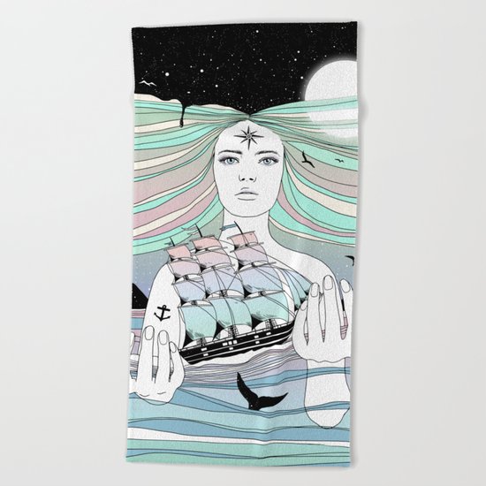 Journey to A Greater Existence (Your Life On Your Hands) Beach Towel