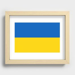 Ukraine Flag Recessed Framed Print