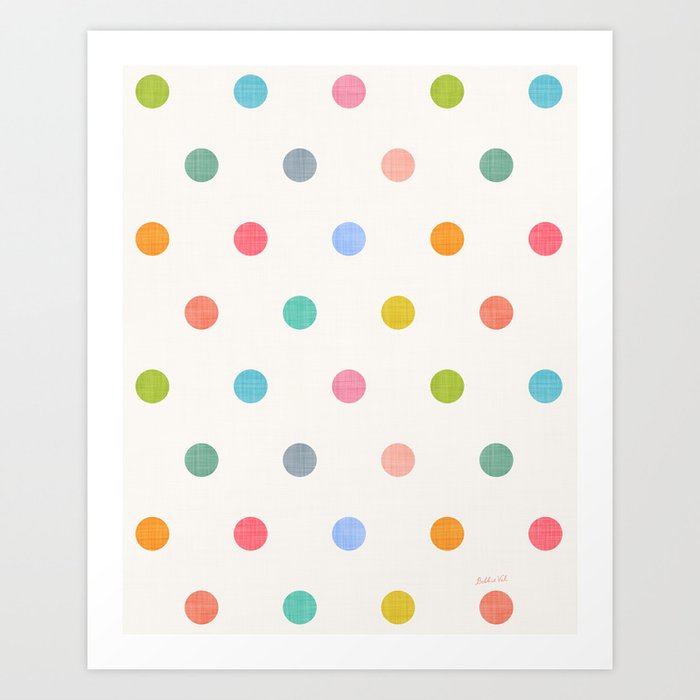 Party Polka Dot Dots Art Print