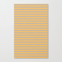 Yellow and Beige Horizontal Stripes Canvas Print