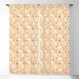 Summer Llamas Blackout Curtain