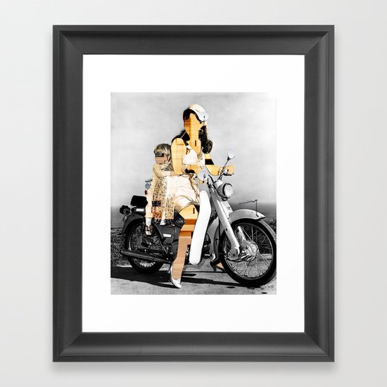 CardinalsRoller Collage Framed Art Print