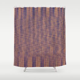 Pink Distorted Pattern Shower Curtain