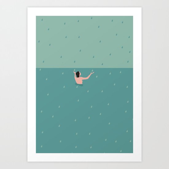 rain Art Print