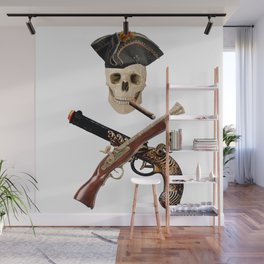 pirate icon and death Wall Mural
