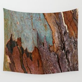 Eucalyptus Tree Bark and Wood Abstract Natural Texture 25 Wall Tapestry