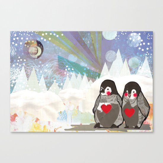 Baby Penguins Canvas Print