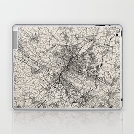 Germany, Bielefeld - Black and White Authentic Map  Laptop Skin