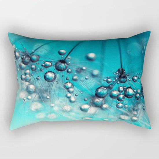 Sea Blue Shower Rectangular Pillow