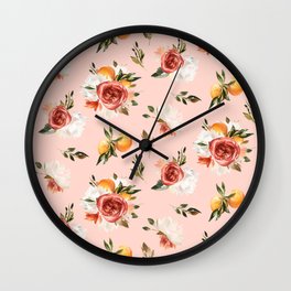 Soft, vintage autumn pattern Wall Clock