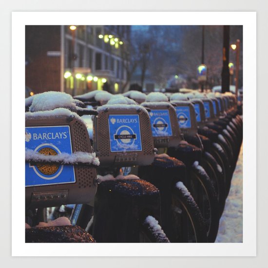 London Snow Art Print