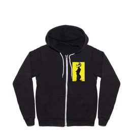 Yellow Helmet Full Zip Hoodie