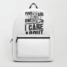 Puns are owl I care about 02 Backpack