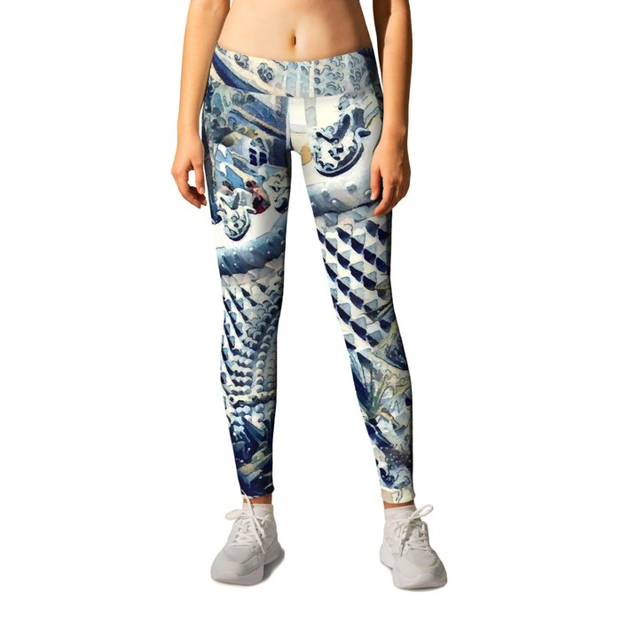 Exotic Palace of Pena garden in japanese style Leggings