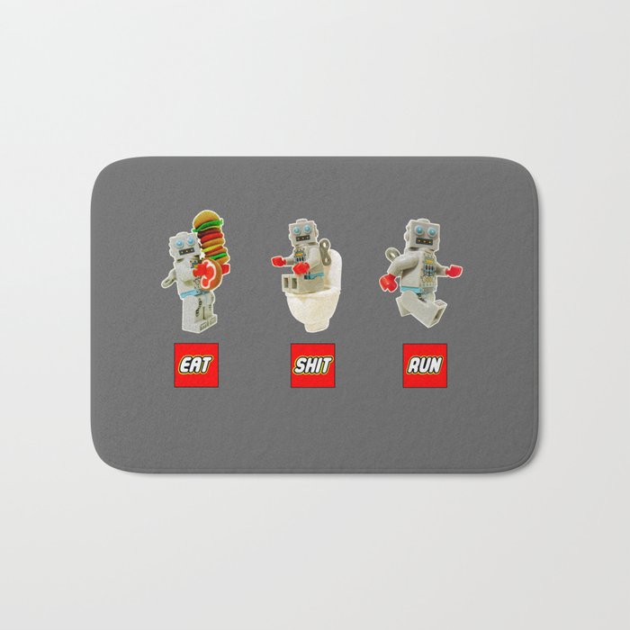 Lego shop bath mat