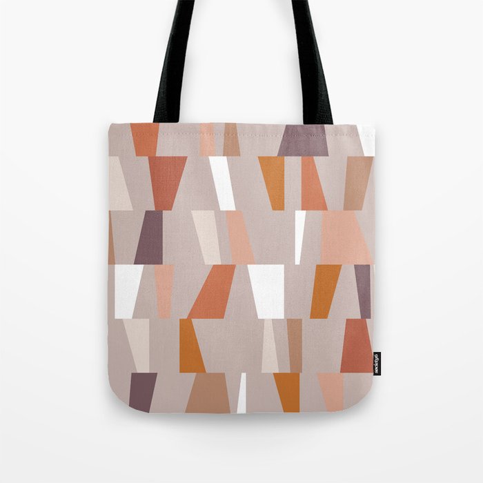 Neutral Geometric 03 Tote Bag By Theoldartstudio