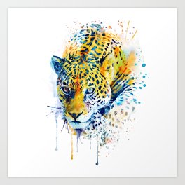 Lurking Leopard Art Print