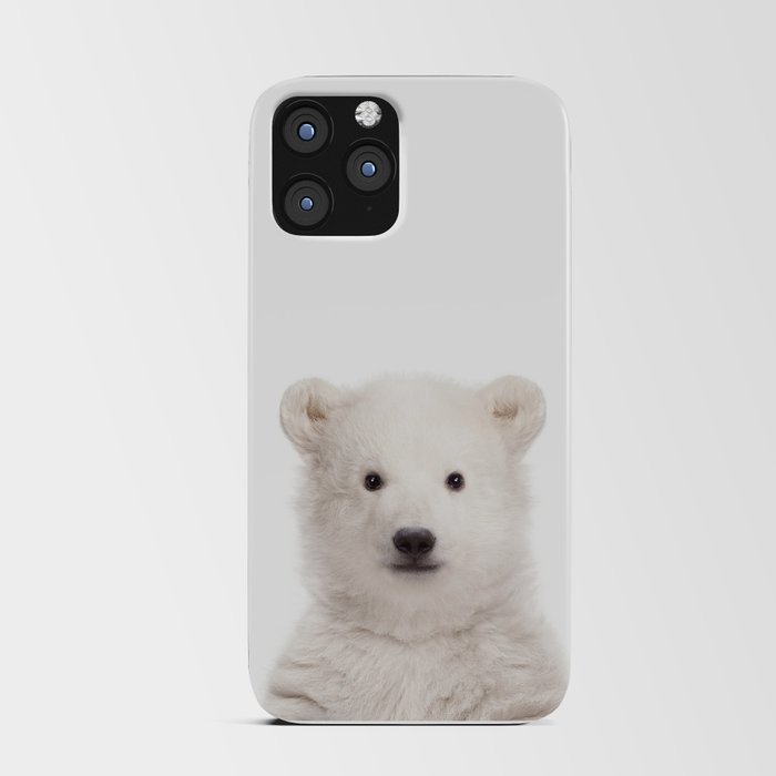 Baby Polar Bear, Snow Animals, Kids Art, Baby Animals Art Print By Synplus iPhone Card Case