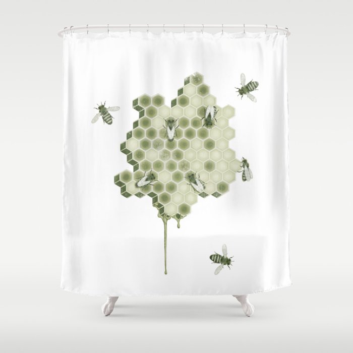 Honeycomb Shower Curtain By Jeremystout Society6 Honeycomb Shower Curtain