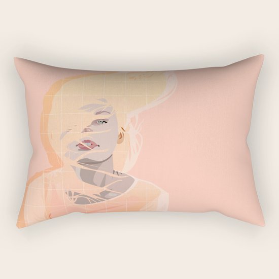 Peach Rectangular Pillow