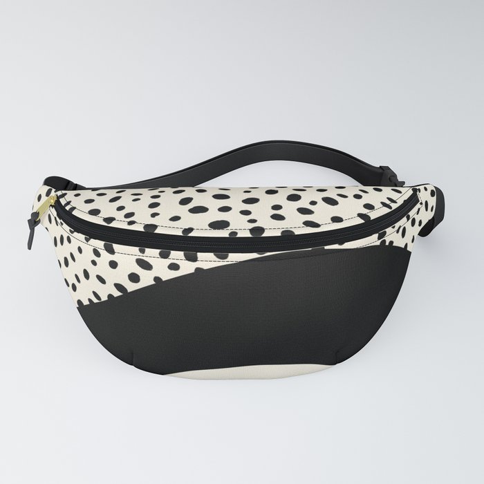 Love Black White Abstract Fanny Pack