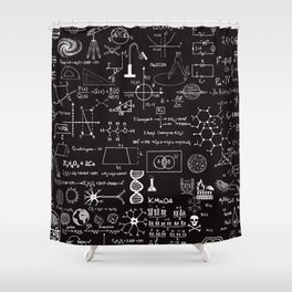 Science Madness Shower Curtain