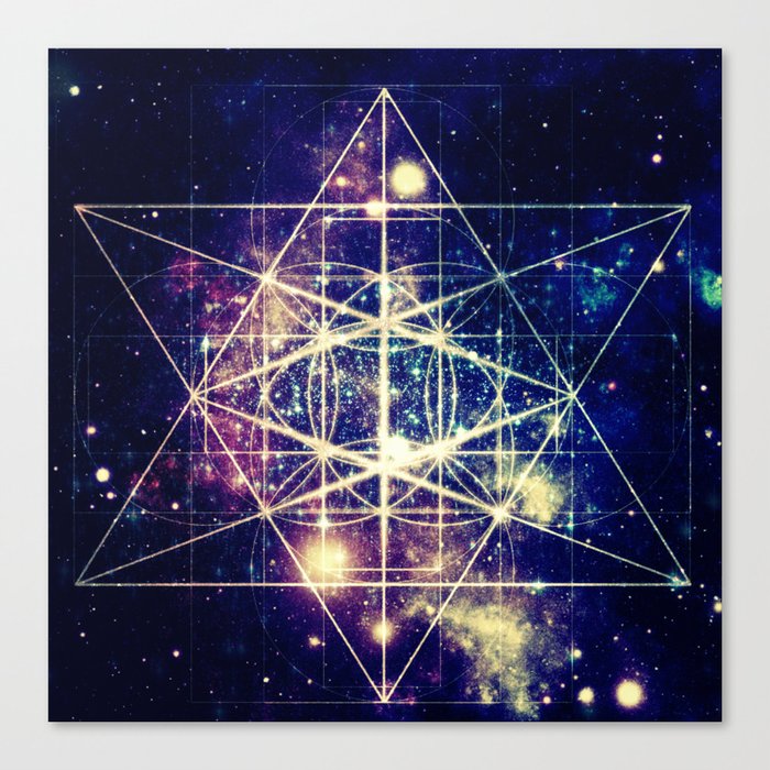 Flower of Life : Sacred GeometrY Canvas Print