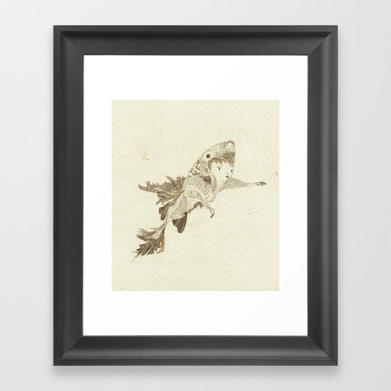 fish suit Framed Art Print